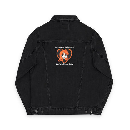 Embroidered Unisex Denim Jacket, Casual Outerwear, Street Style Jacket, Gift for Teens, Layering Essential