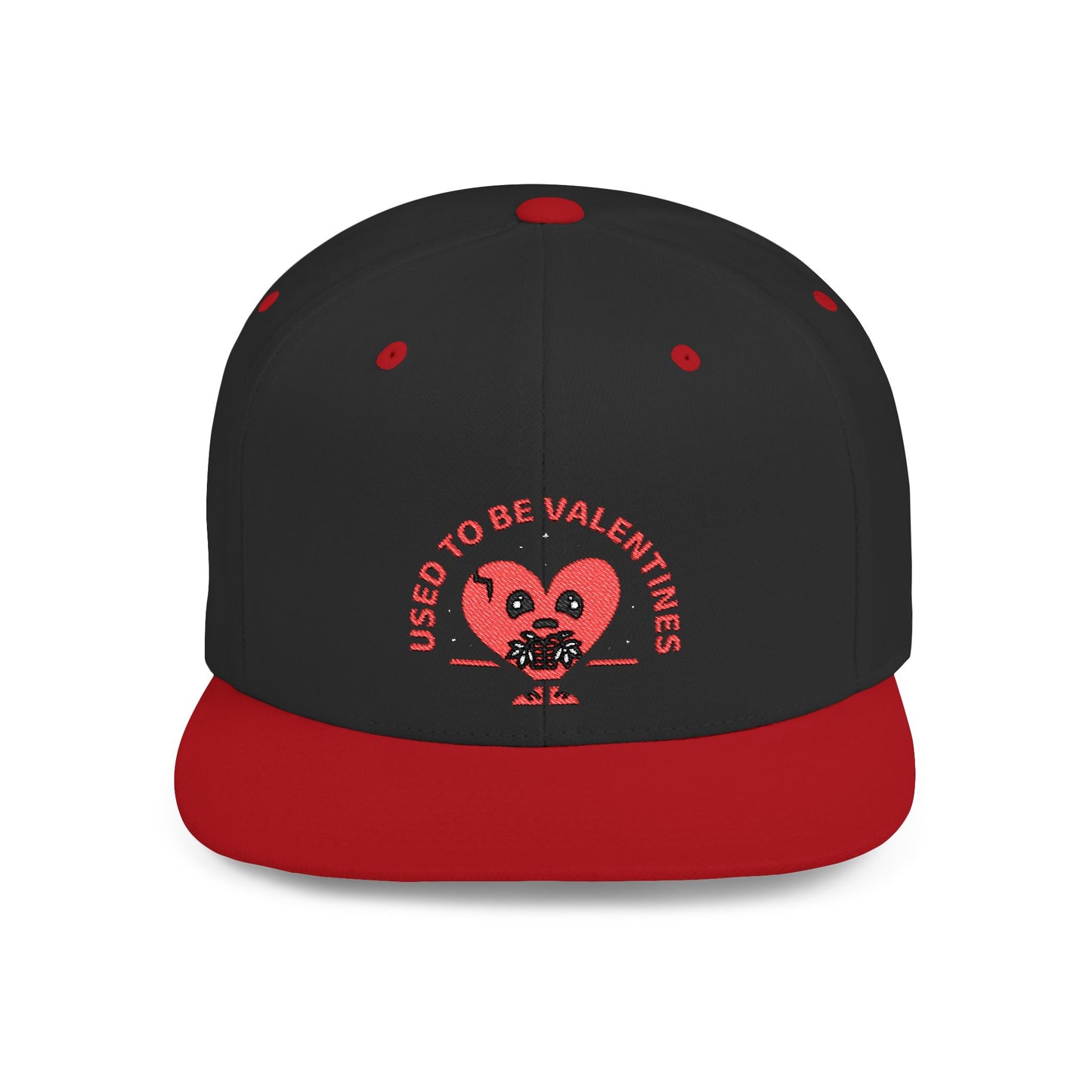 Used to be Valentines Happy the Heart Flat Bill Snapback Hat